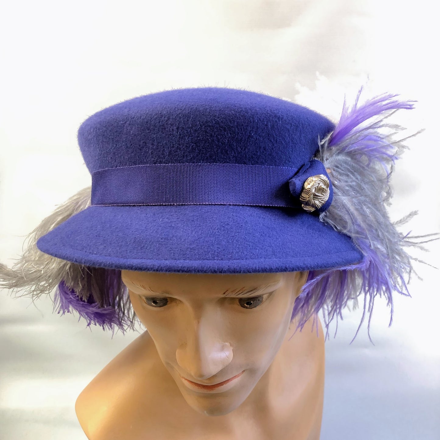 Hand-Blocked "Navarre" Felt Hat - 16th Century Inspired - Historical Reenactment, Renaissance Faire, Theatrical, Elegant Fashion