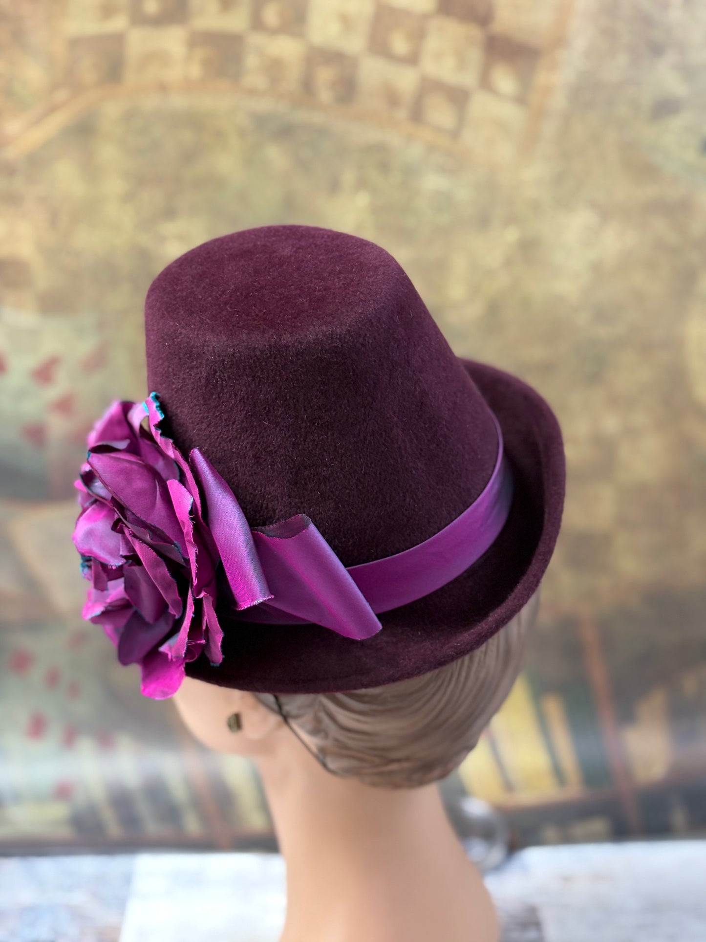Hand-Blocked "Antium" Percher Hat - 16th Century Inspired Mini Capotain - Renaissance Faire, Historical Attire, Elegant and Versatile