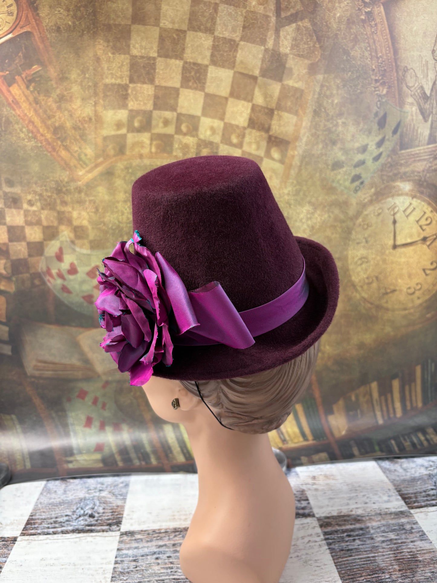Hand-Blocked "Antium" Percher Hat - 16th Century Inspired Mini Capotain - Renaissance Faire, Historical Attire, Elegant and Versatile