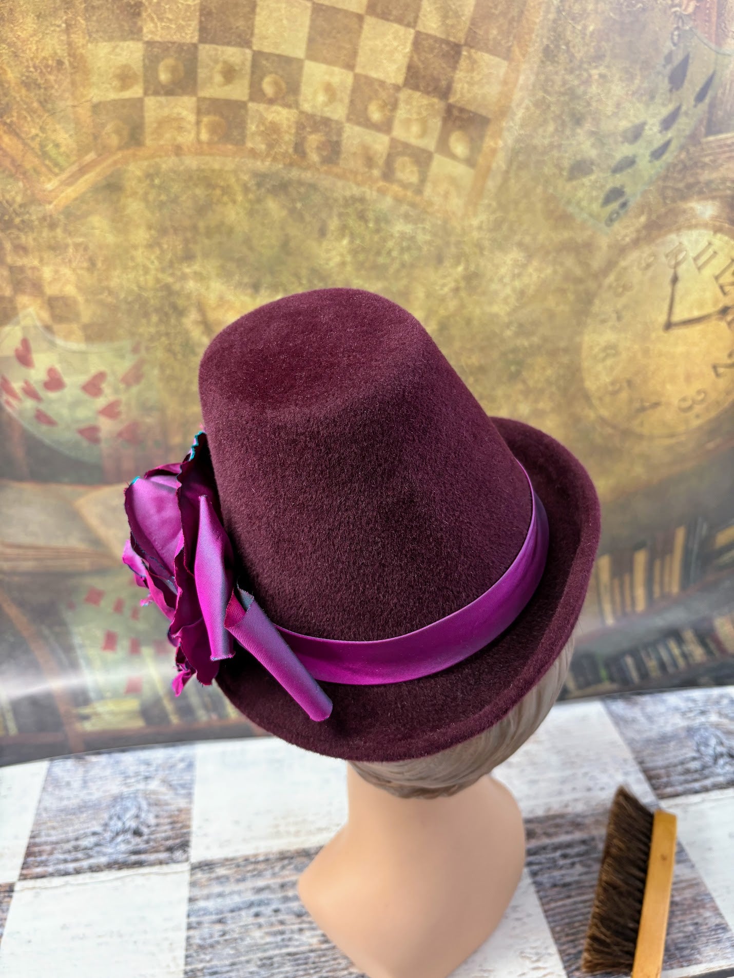 Hand-Blocked "Antium" Percher Hat - 16th Century Inspired Mini Capotain - Renaissance Faire, Historical Attire, Elegant and Versatile