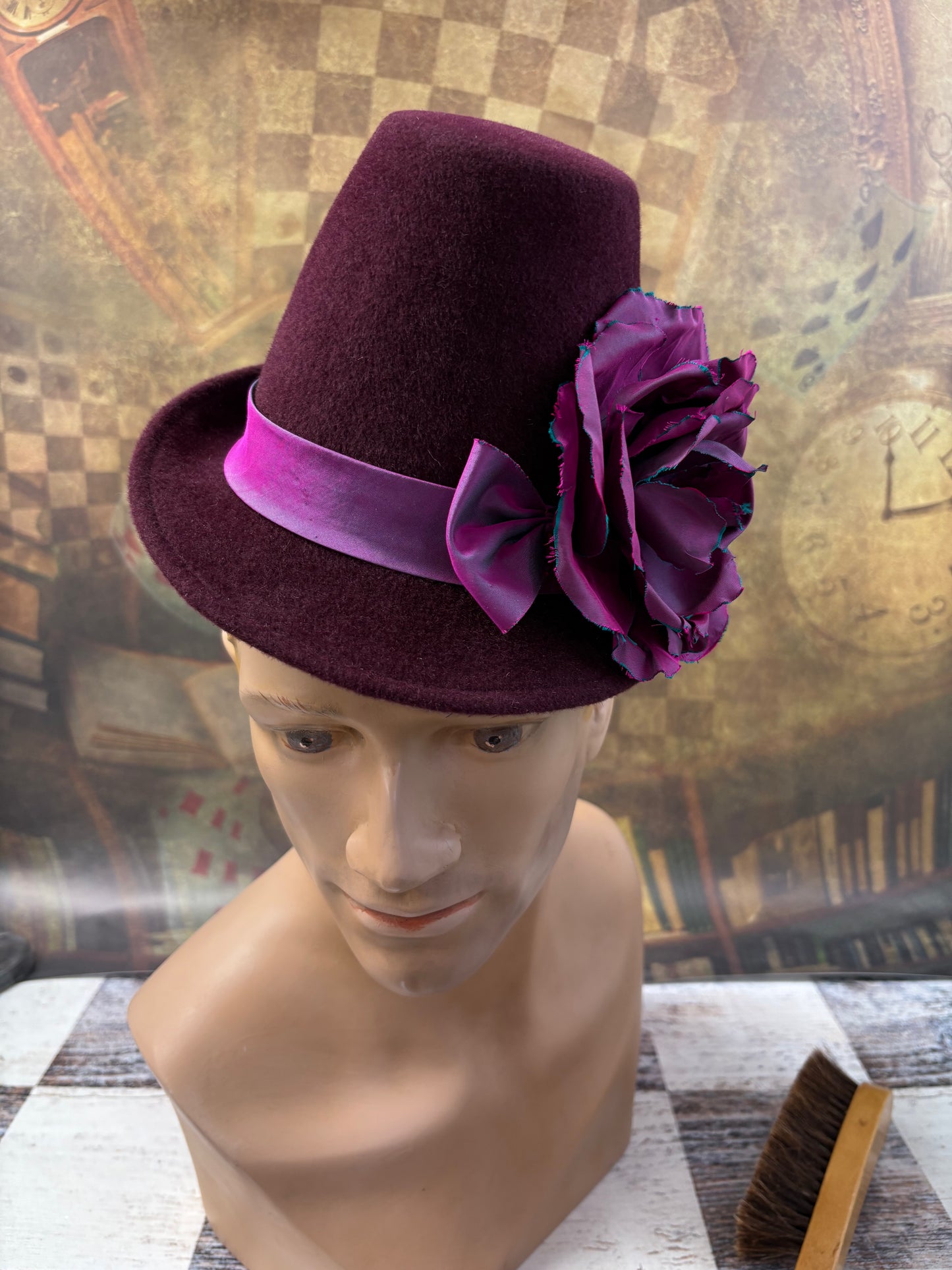 Hand-Blocked "Antium" Percher Hat - 16th Century Inspired Mini Capotain - Renaissance Faire, Historical Attire, Elegant and Versatile