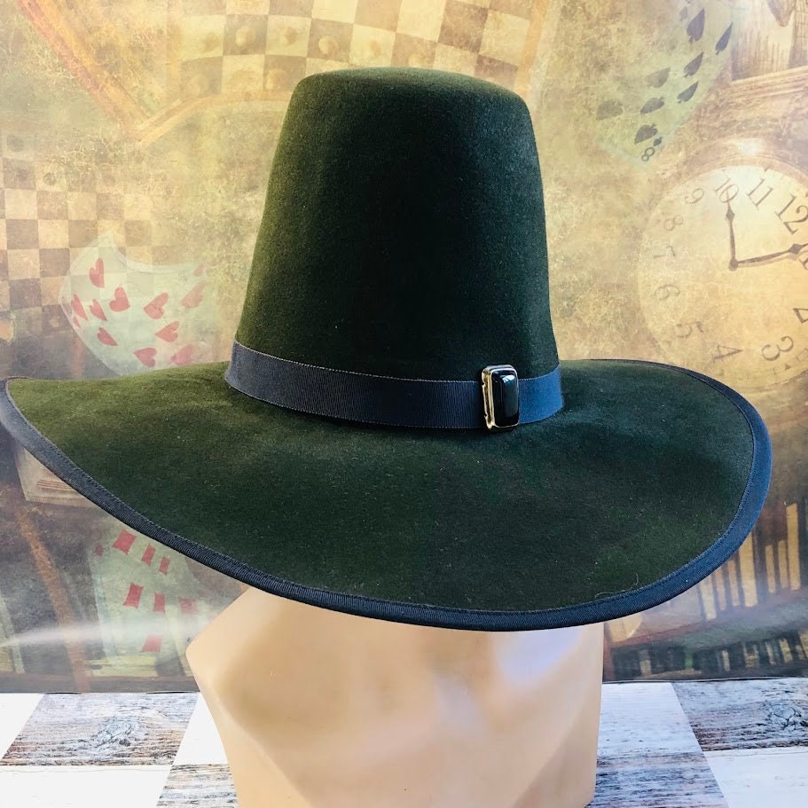 Mortimer's Majesty: Gothic Wide-Brim Tall Crown Hat