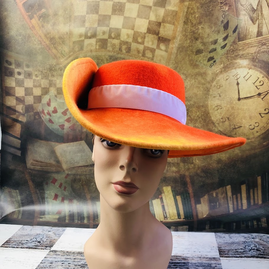 Anjou Hat, Renaissance Hat, Elizabethan Flat Crown  - In stock ready to ship