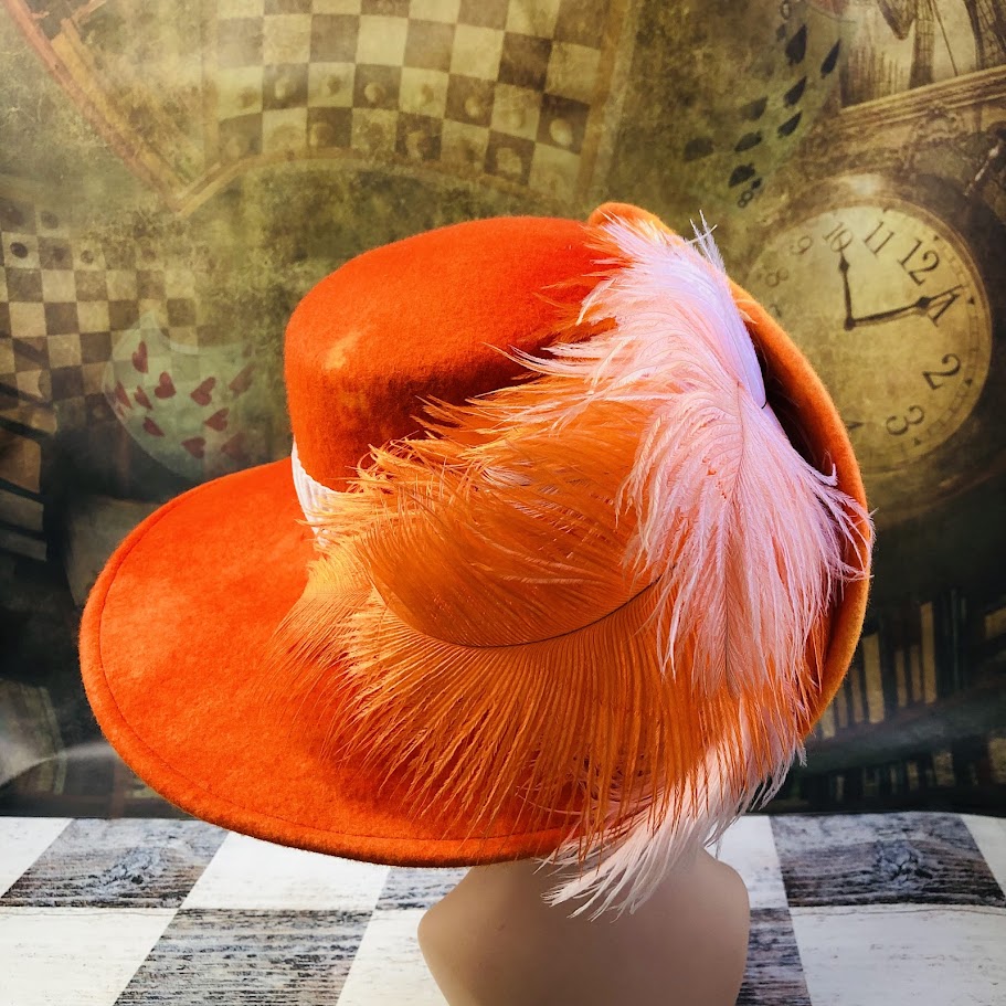 Anjou Hat, Renaissance Hat, Elizabethan Flat Crown  - In stock ready to ship