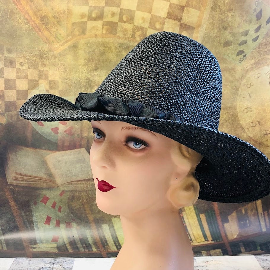 Ethereal Darkness: Mortimer Gothic Wide Brim Tall Crown Hat