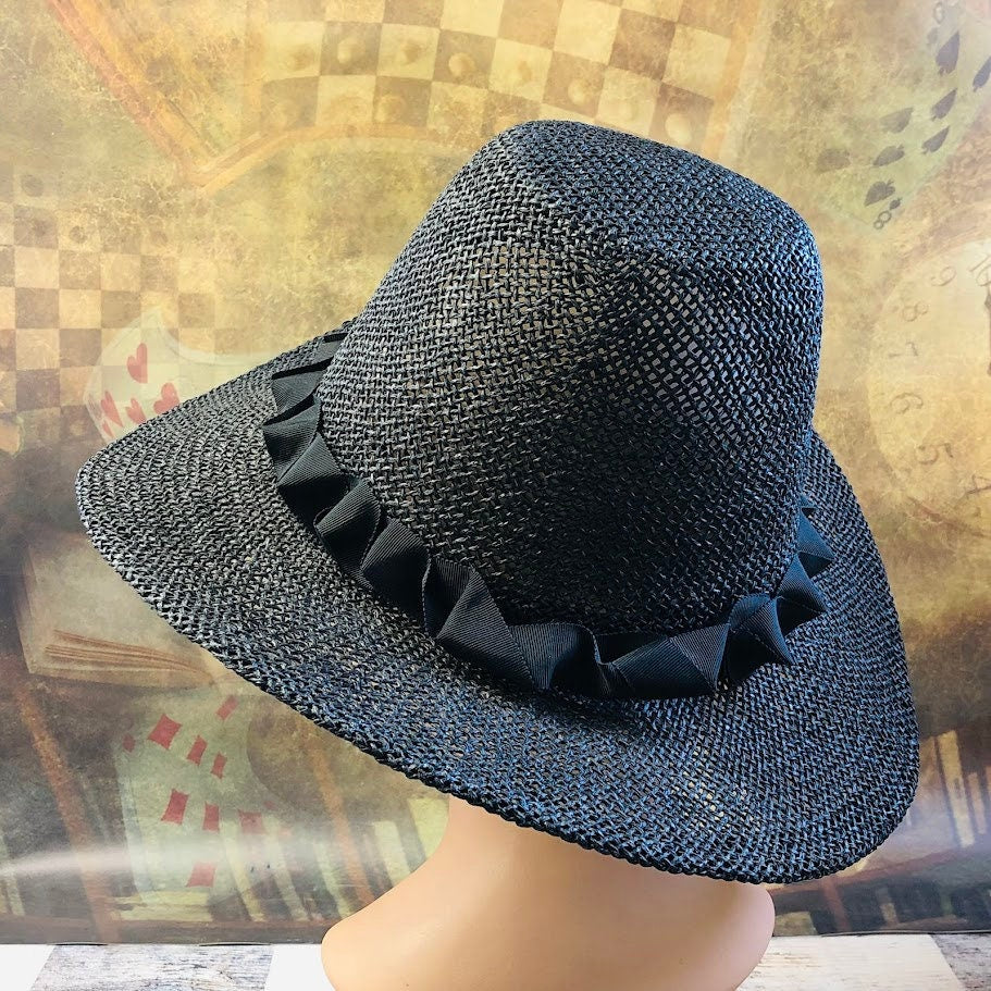 Ethereal Darkness: Mortimer Gothic Wide Brim Tall Crown Hat