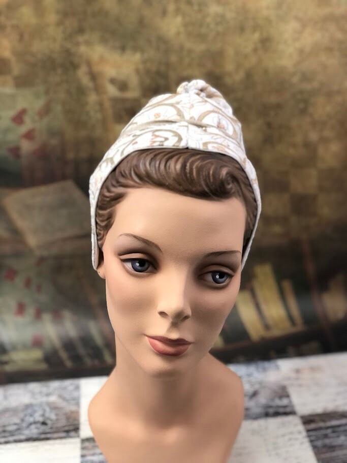 Timeless Elegance: Vintage Sepia, Dusty Pink, and Cream Coif - In Stock, Ready to Ship