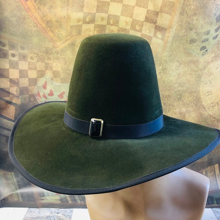 Mortimer's Majesty: Gothic Wide-Brim Tall Crown Hat