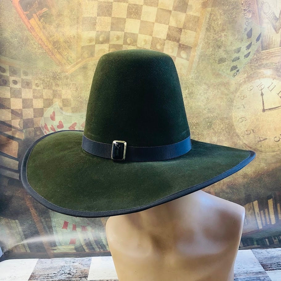 Mortimer's Majesty: Gothic Wide-Brim Tall Crown Hat