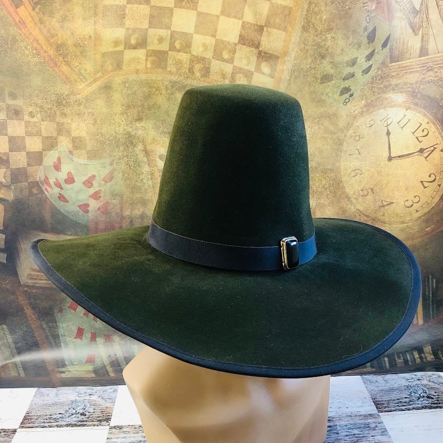 Mortimer's Majesty: Gothic Wide-Brim Tall Crown Hat